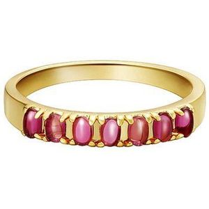 Ring colored row Rood Koper 16