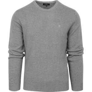 Hackett Pullover Wol Grijs - Maat XL - Heren - Pullovers