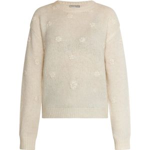 Usha - Trui - Crème - Losse Pasvorm - Lange Mouw