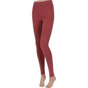 Xtreme Thermolegging Dames - Merino Wol - Red Melange - Maat L