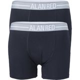 Alan Red - Boxershorts Navy 2Pack - Heren - Maat M - Body-fit