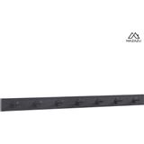 MIRA Home - XL Industriële Kapstok - Zwart - Ruimte voor al je Jassen - Compact Ontwerp - 90cm Breed