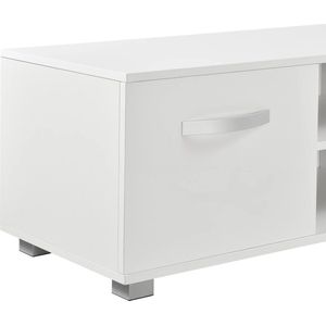 In And OutdoorMatch Blake-meubel Eleanora - Met Planken - 120x40x38 cm - Wit - Spaanplaat - Luxe Look