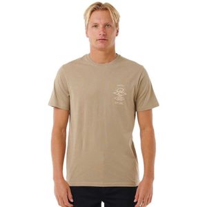 Rip Curl Search Icon T-shirt Met Korte Mouwen Beige S Man