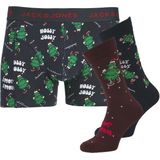 Jack & Jones - Giftbox 3P - Boxer & Sokken - Multi - Kerst Print