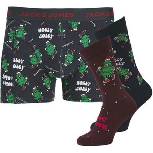 Jack & Jones - Giftbox 3P - Boxer & Sokken - Multi - Kerst Print