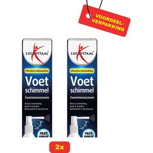 Lucovitaal - Spray - Voetschimmel - Zwemmerseczeem - 2x1 Stuks Voordeelverpakking