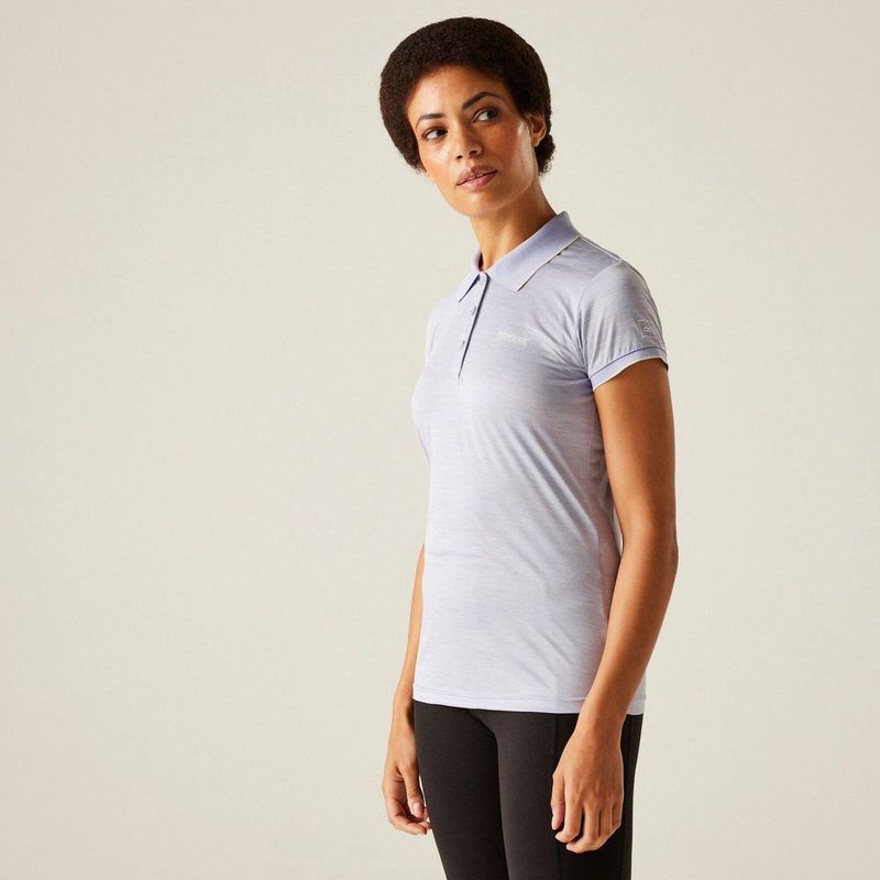 T-shirt Korte Mouwen Hiking Dames Roze Accenten