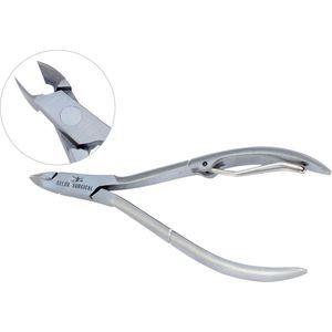 Belux Surgical Instruments /Nagelriemknipper - enkele veer - 10cm - RVS 6mm snijbek