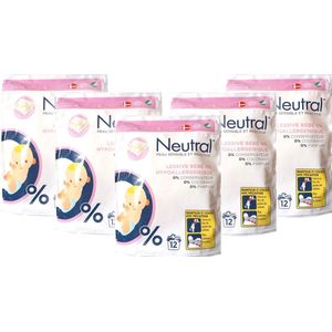 Neutral Baby Wascapsules 5 x 12 Pods - Hypoallergeen