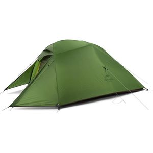 NatureHike Ultralight Three-Man Cloud Up 3 Tent Nieuwe versie 20D Forest Green + Mats
