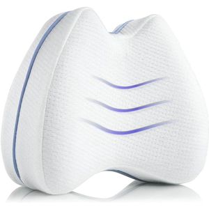 Knieënkussen voor zijslapen - Orthopedisch beenkussen voor optimale slaap - Ergonomisch positioneringskussen (geheugenSchuim) - Ademende hoes