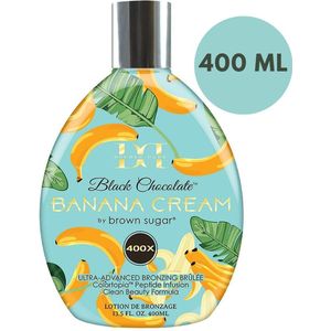 BROWN SUGAR BLACK DOUBLE DARK CHOCOLATE BANANA CREAM zonnebankcreme 400 Bronzers - 400 ml