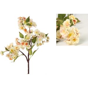 Prunus kunstbloemen kunsttak - Gemixte kleuren - 80 cm