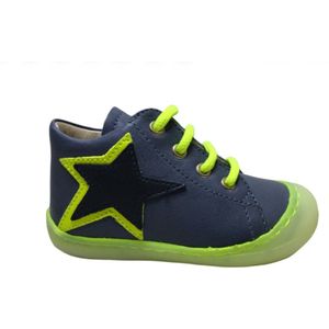 Naturino veter bumper navy ster lederen schoenen Frey Blauw mt 20