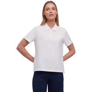 FALKE Basic Boxy Pique Polo zacht huidvriendelijk katoen polo shirt dames wit - maat M