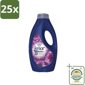 25 x Lenor – Wasmiddel – Amethist – 20 Wasbeurten - 900 ml - Grootverpakking - Vloeibaar Wasmiddel - Wasmiddel Amethist - Fris Wasmiddel - Kleurbeschermend Wasmiddel - Wasmiddel Voor Koud Wassen