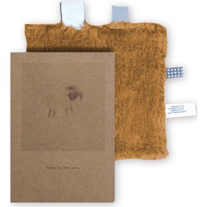 Snoozebaby Giftset Knuffeldoekje & Geboortekaartje - Toffee