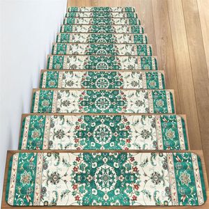 26*80CM Tapijt Traptreden Antislip Trapmatten Verwijderbaar Traptapijt 6-pack Veilige traptredebescherming Geschikt voor kinderen, ouderen en huisdieren