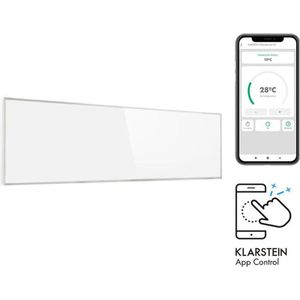 Klarstein Wonderwall Smart infrarood verwarming - elektrische kachel - bijverwarming - weektimer - bediening via App & WiFi - beschermklasse IP24