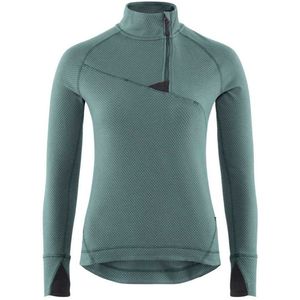 KlÄttermusen Huge Sweatshirt Met Halve Rits Groen XL Vrouw