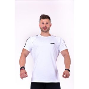 Bodybuilding Shirt Heren Wit- Nebbia 143