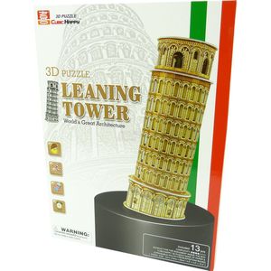 Cubic Happy 3D Puzzle Scheve Toren van Pisa 26cm speelgoedmodel 13 onderdelen