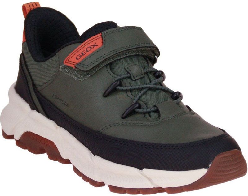 Geox - J FLEXYPER PLUS - Sneakers - Kaki - Waterdicht en Ademend