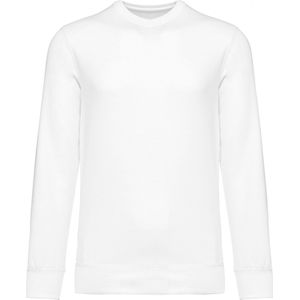 Sweatshirt Unisex M Kariban Ronde hals Lange mouw White 50% Katoen, 50% Polyester