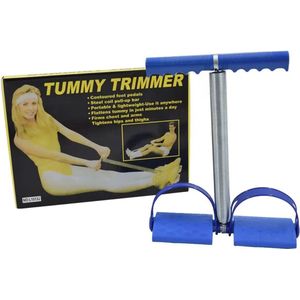 Elastische buikspiertrainer- ab trainer- ab roller- ab wheel- buikspierwiel- buikspieren- Total abs- BLAUW