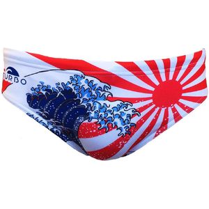 TURBO Japan Kanji Zwemslip Heren - Red - 3XL