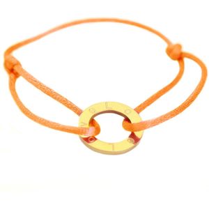 Armband circle love orange