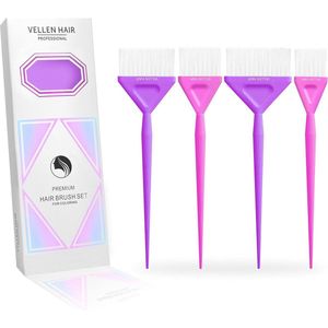 Haar Kleurpenselenset - 4 Maten voor Balayage en Haarverf