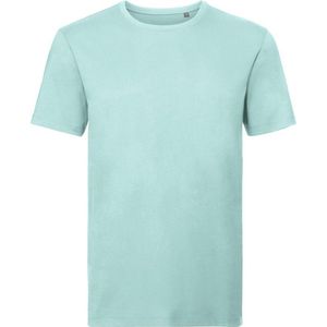 Russell Heren Authentiek Puur Organisch T-Shirt (Aqua)