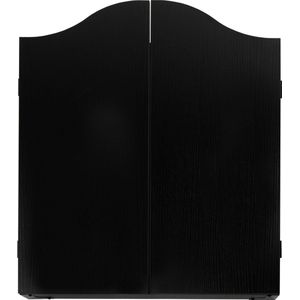KOTO - Dartbordkast Effen Zwart (63 cm x 49 cm x 8,5 cm) Incl. 2 Whiteboard Scoreborden & Ophangsysteem, Excl. Dartbord
