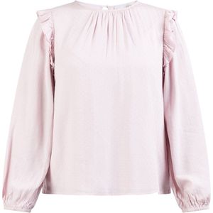 Usha - Blouseshirt - Effen - Lange Mouw - Normale Pasvorm