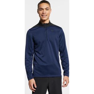 Nike Dry Top Hz Core Trui Heren - Obsidian/Blue Void/Black/Black - Maat XL