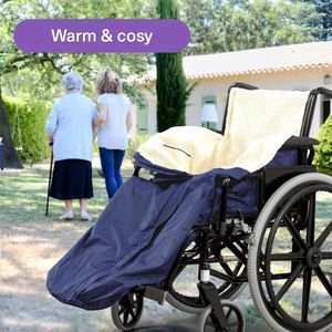 fleece gevoerde, waterdichte en comfortabele rolstoeldeken / rolstoeldeken
