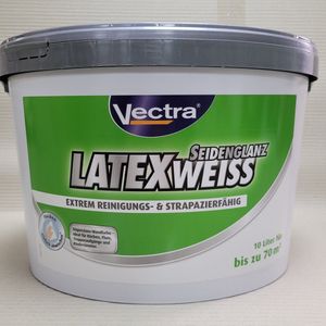 Verf - Lak - Vectra - Latexverf wit - 10L - zijdeglans