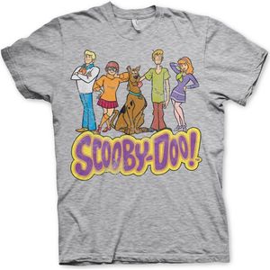 Team Scooby Doo Distressed T-Shirt Heather-Grey-S