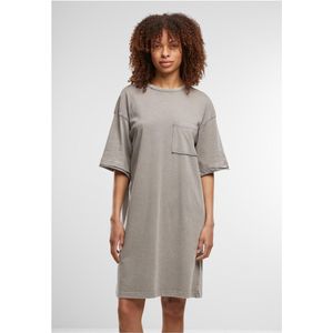 Urban Classics - Washed Jersey T-Shirt Dress Korte jurk - XXL - Grijs