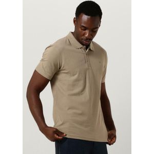 MATINIQUE Mapoleo Melange Polo's & T-shirts Heren - Polo shirt - Taupe - Maat S