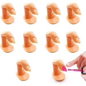 Nail Art Oefen Vingers – 10 Stuks voor Acryl en Gel Behandelingen