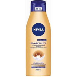 NIVEA Zelfbruiner Bronze Effect Body Lotion - Medium tot Donkere Huid - 12x400 ml - Voordeelverpakking