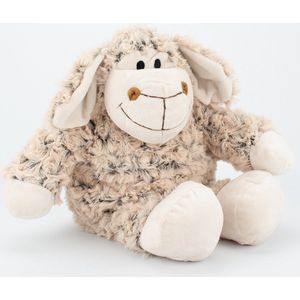 knuffel met pittenzak - kruik in de vorm van een schaap knuffel - kersenpittenzak is inbegrepen