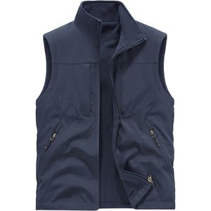 Omkeerbaar Fleecevest voor Heren - Mouwloos, Winddicht en Zacht Outdoor Vest