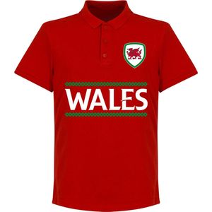 Wales Reliëf Team Polo - Rood - XL