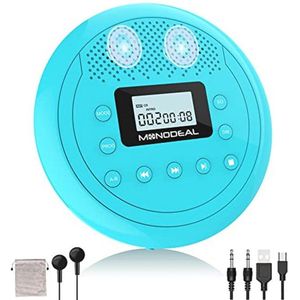 Draagbare CD-speler met luidspreker - Oplaadbare en compacte speler voor muziek en luisterboeken