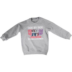 Transformers Kinder Side By Bullies Don't Stand A Chance Kids Sweatshirt HSB-31-TF1206-DTF560 HeatherGrey-4 Jahre