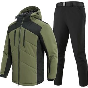Skipak - SkiBroek - Skijas - Ski Suit - Wintersport - Heren - 2-Delig - Groen - Warm - Maat M